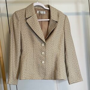 Authur Levine Light Brown Textured Blazer‎ size 8p